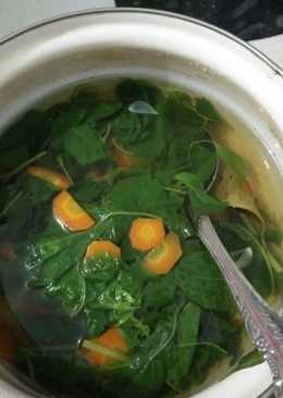 Sayur bayam bening