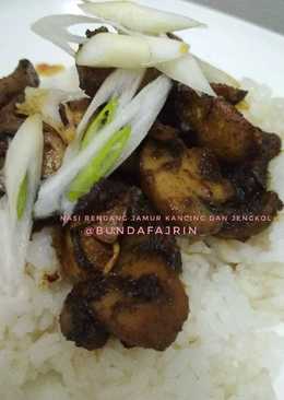 Nasi Rendang Jamur Jengkol