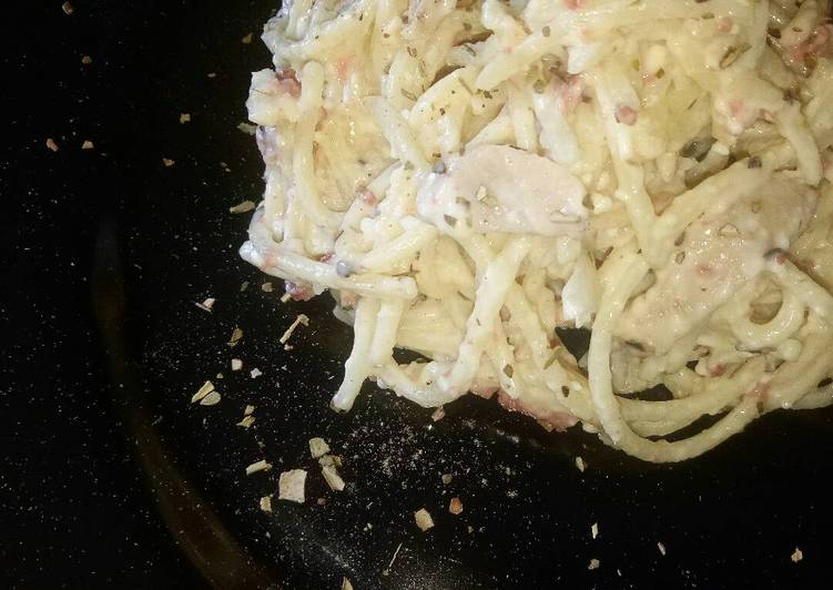 gambar untuk cara membuat Easy Spaghetti Carbonara