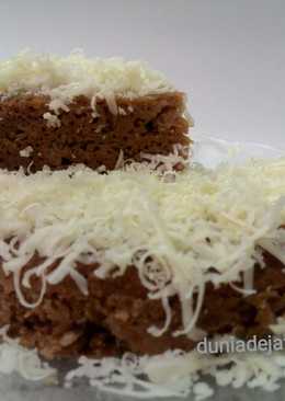 No mixer pumpkin cheese steam cake aka labu kuning keju kukus no mixer