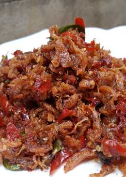 Sambel kering ayam suwir