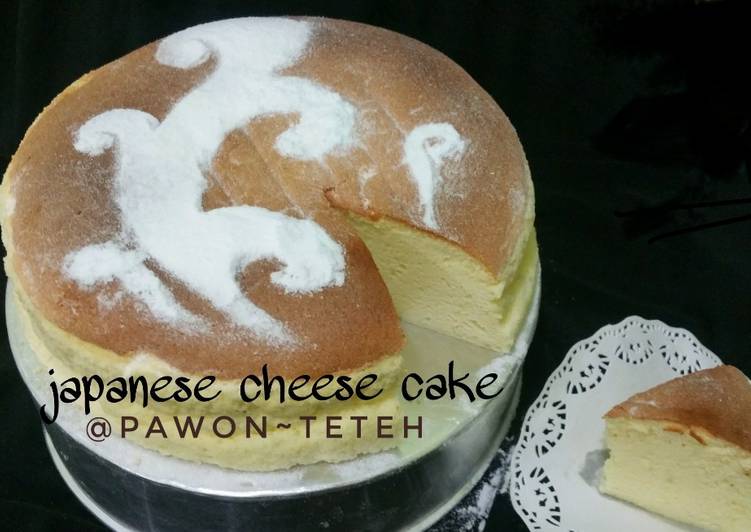 gambar untuk cara membuat Japanese cheese cake super soft moist recommended / JCC