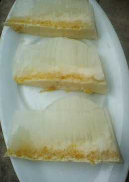 Puding susu buah mangga