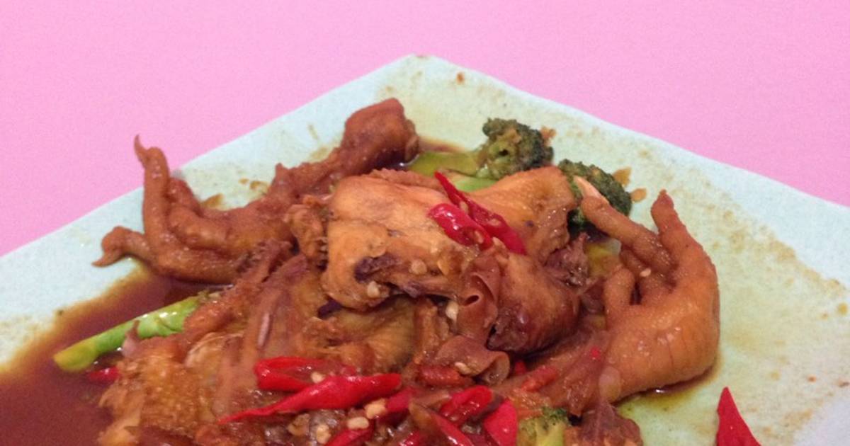 Resep Ayam brokoli kecap non minyak ala fatikha akfini