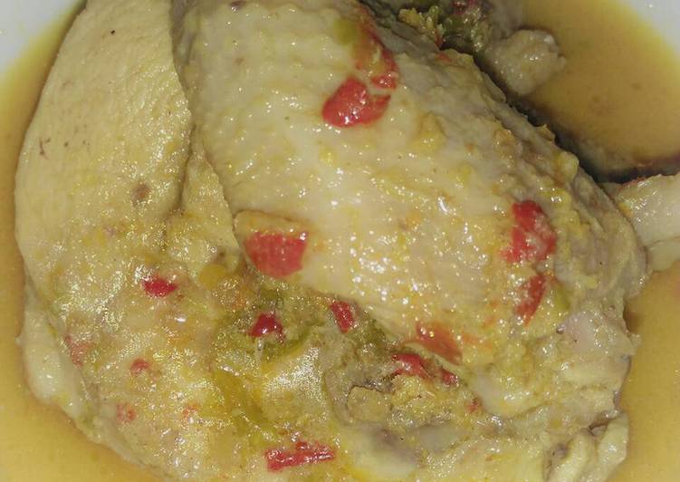 resep lengkap untuk Opor ayam kuning