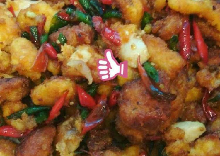 Resep Chicken crunch sauce dabu-dabu Dari Cinthya Dewi