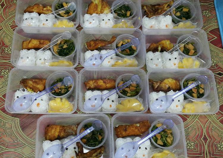 resep lengkap untuk Bekal Anak Bento 