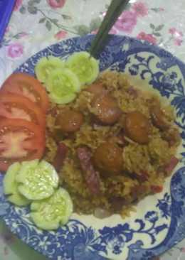Nasi goreng beef n sosis ma2 Rakha ð'