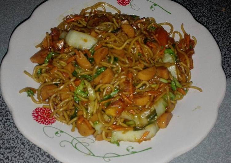 resep Mie goreng sosis istimewa