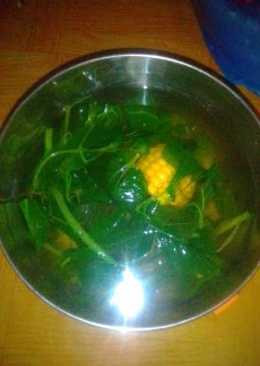 Sayur bening bayam jagung