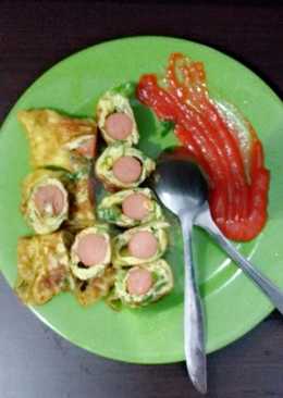 Omelete sayur sosis