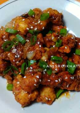 Dakganjeong Ekonomis (Sweet Crispy Korean Chicken)