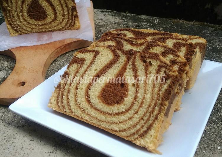 Marmer cake metode all in one (10)