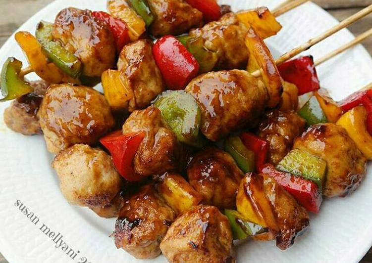 resep makanan Bakso bakar saus BBQ ????