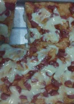 Sosis pizza simple