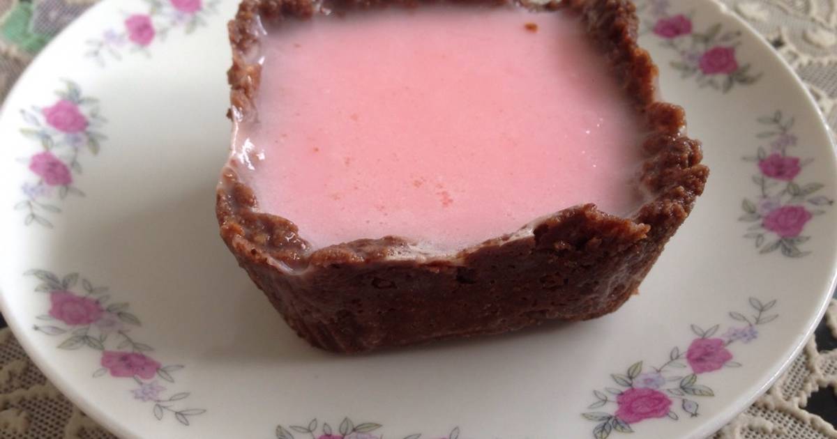 Resep Choco Straw Pudding Pie