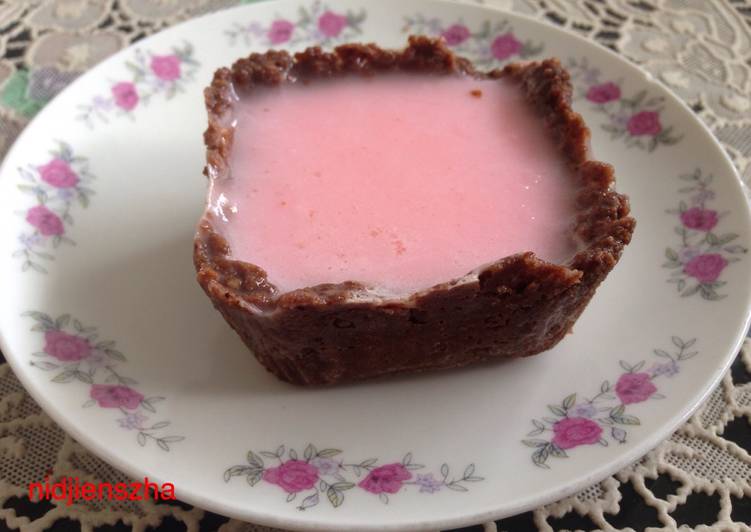Resep Choco Straw Pudding Pie By Ulfa Annisa