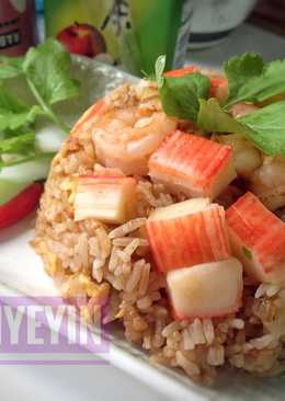 Nasi Goreng Crab stik sederhana