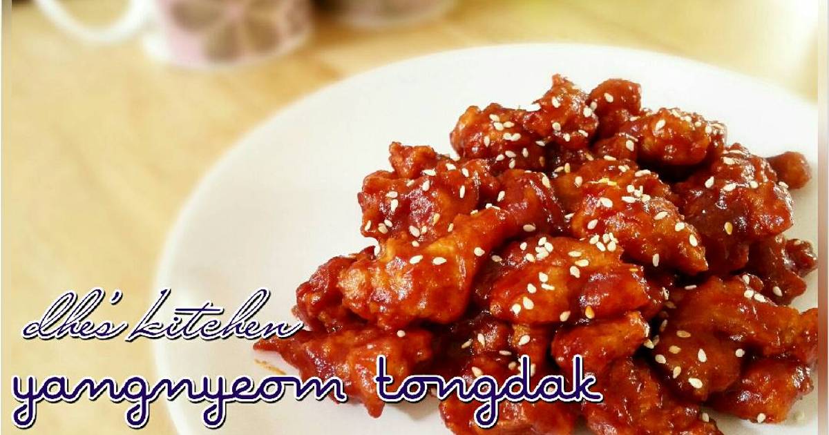 Resep Spicy chicken korea (Yangnyeom Tongdak) ala dhe's kitchen (Subandhini A.P)