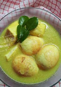 Opor telur dan tahu