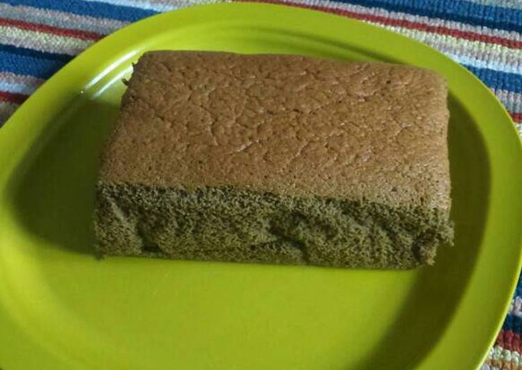 resep Castella greentea n honey cake