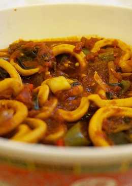 Cumi Jamur Asam Pedas (Sour and Spicy Squid Mushroom)