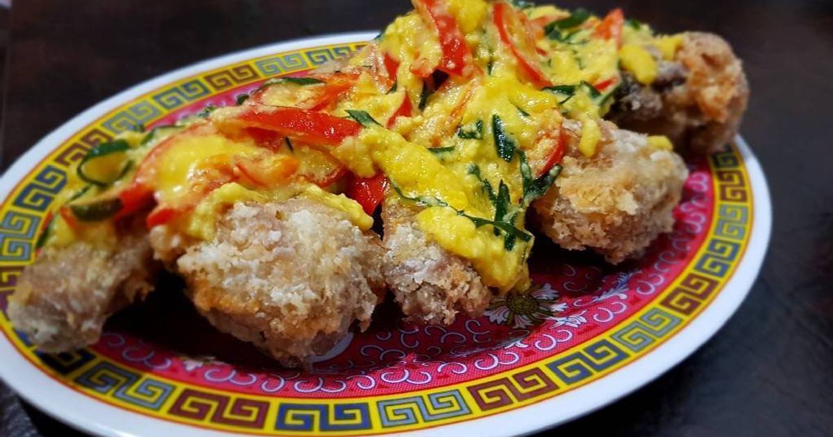 39 resep  ayam  goreng  telor asin  enak dan sederhana Cookpad