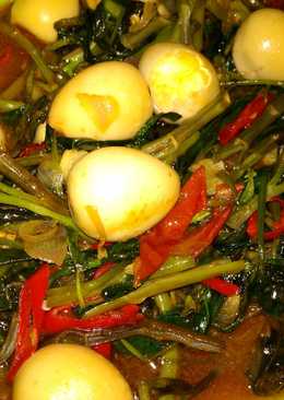 Sayur Kangkung telur puyuh sederhana