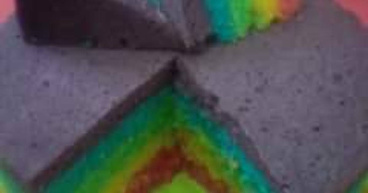 Resep Cassava Rainbow Cake Resep Cassava Rainbow Cake