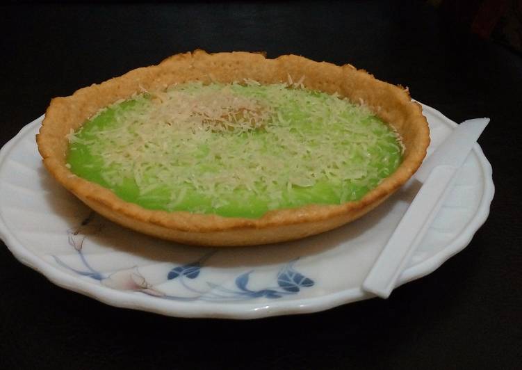 resep lengkap untuk Pie susu pandan teflon