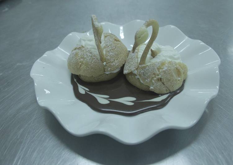 resep Swan Choux Paste w/ Diplomat Cream