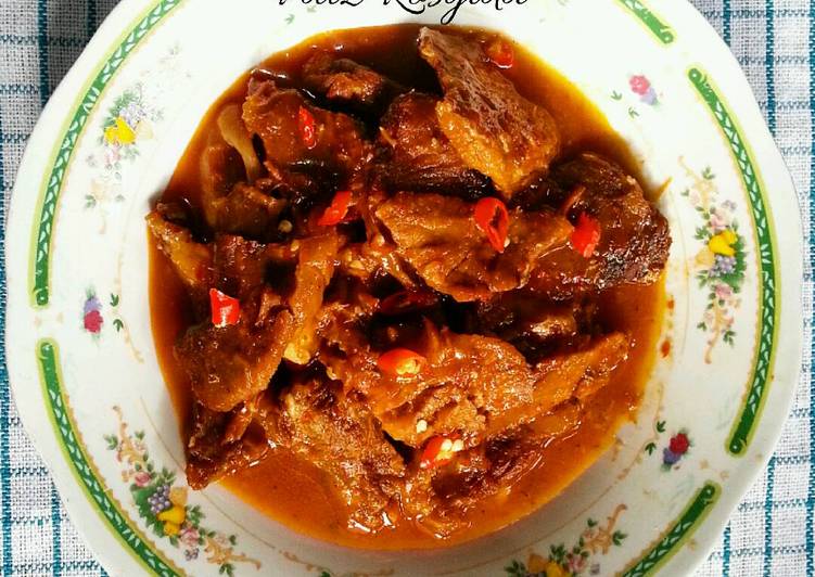 cara membuat Daging Masak Merah