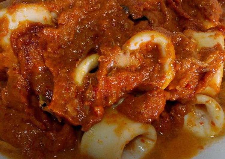 resep makanan Sambel sotong dengan combrang