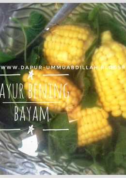 Sayur Bening Bayam