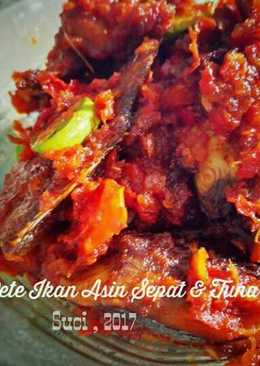 Sambel Pete Ikan Asin Sepat & Tuna #Keto