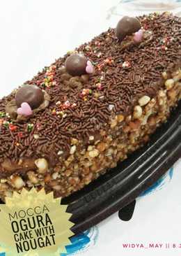 Mocca Ogura Cake with Nougat