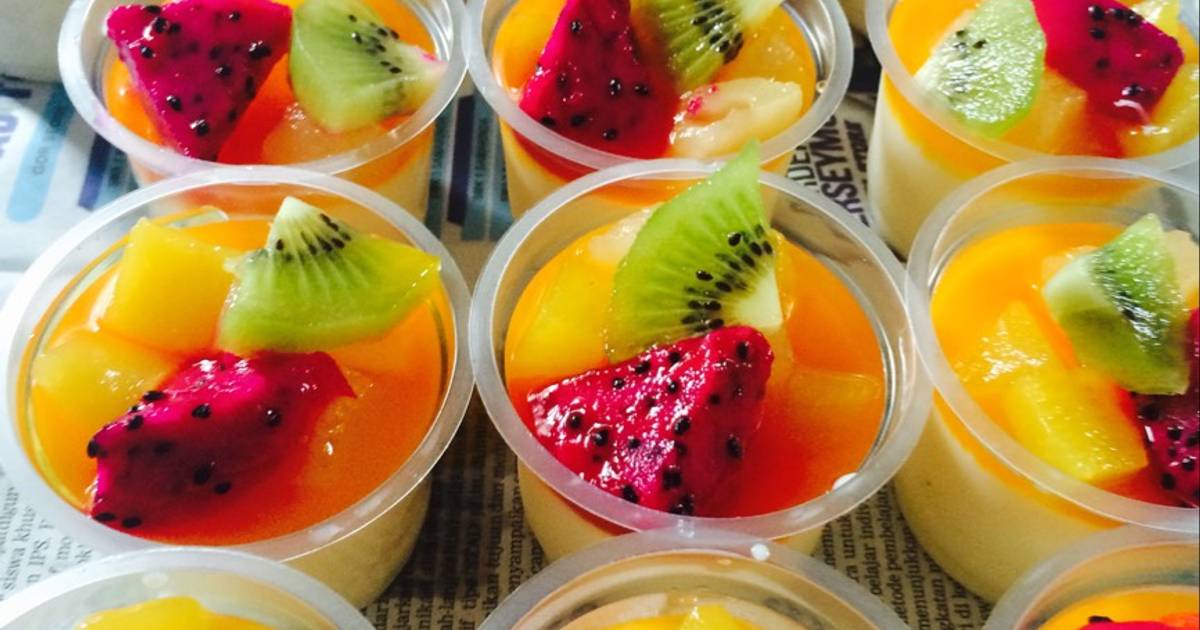 Resep Puding sutera buah oleh 115 kitchen - Cookpad