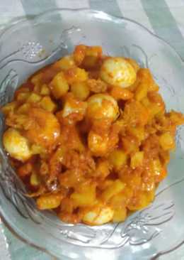 Sambel Goreng Udang Kentang &Telur puyuh