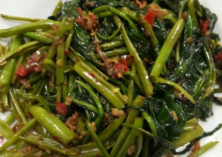 Resep Sayur Kangkung Tumis Terasi - masakan mama mudah