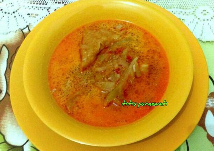 resep lengkap untuk Sayur tahu jipang (labu siam)