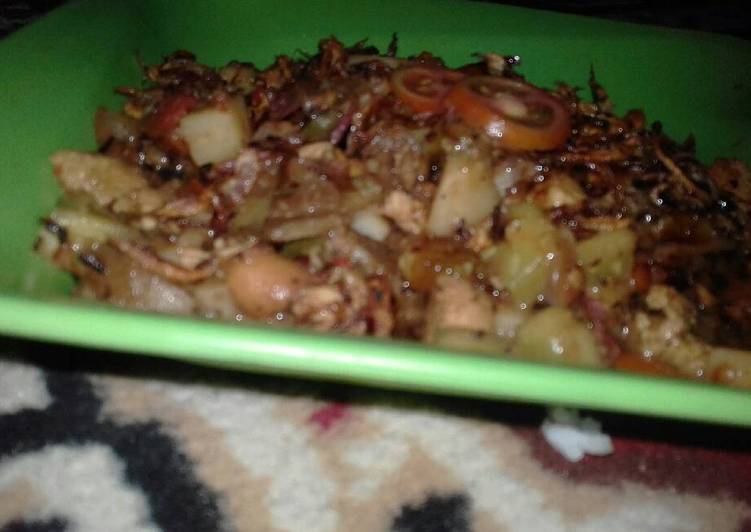 gambar untuk cara membuat Ayam goreng mentimun saus kacang