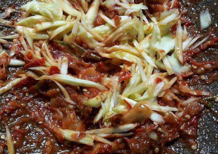 gambar untuk resep Sambal acan mangga (sambal terasi mangga)