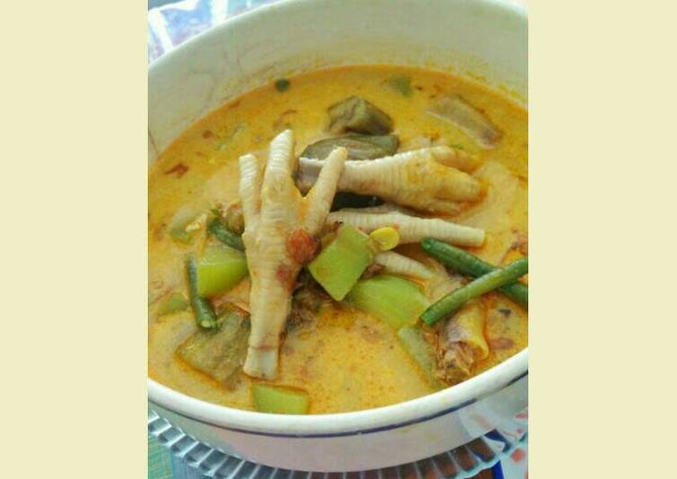 cara membuat Sayur lodeh campur