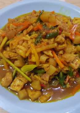 Kikil campur tahu tempe wortel