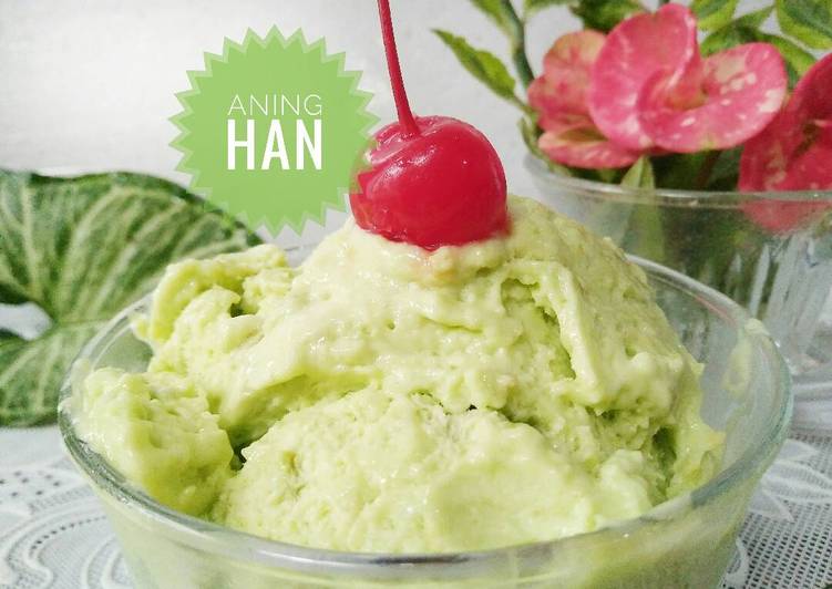 resep makanan Es Cream Alpukat Lemon