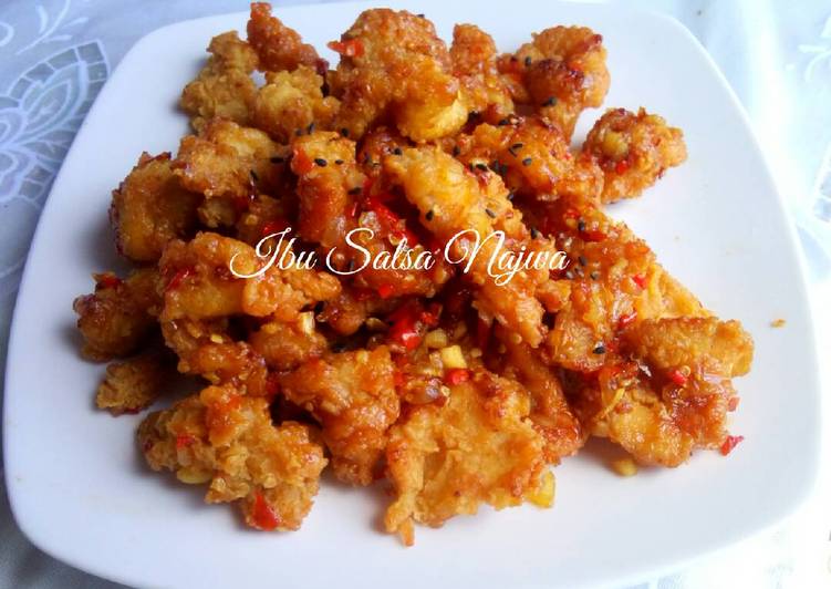  Resep  Ayam  goreng crispy  Saus Madu Pedas   oleh Ratih 