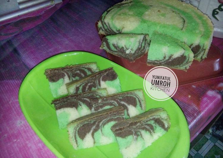 gambar untuk resep makanan Cake Nutrijel (pandan coklat)