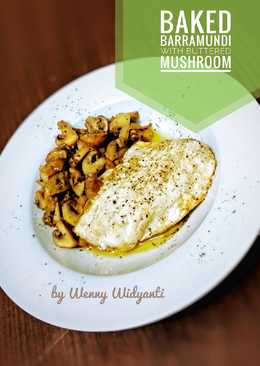 Baked Barramundi with Buttered Mushroom #ketopad_cp_Baking