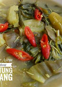 Sayur Asem (Singkong, Jantung Pisang, Kangkung) #Dandelion