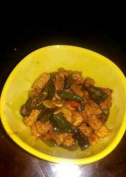 Oseng mercon tahu tempe. By winda